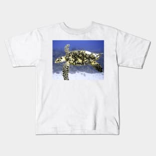 Hawksbill Sea Turtle Kids T-Shirt